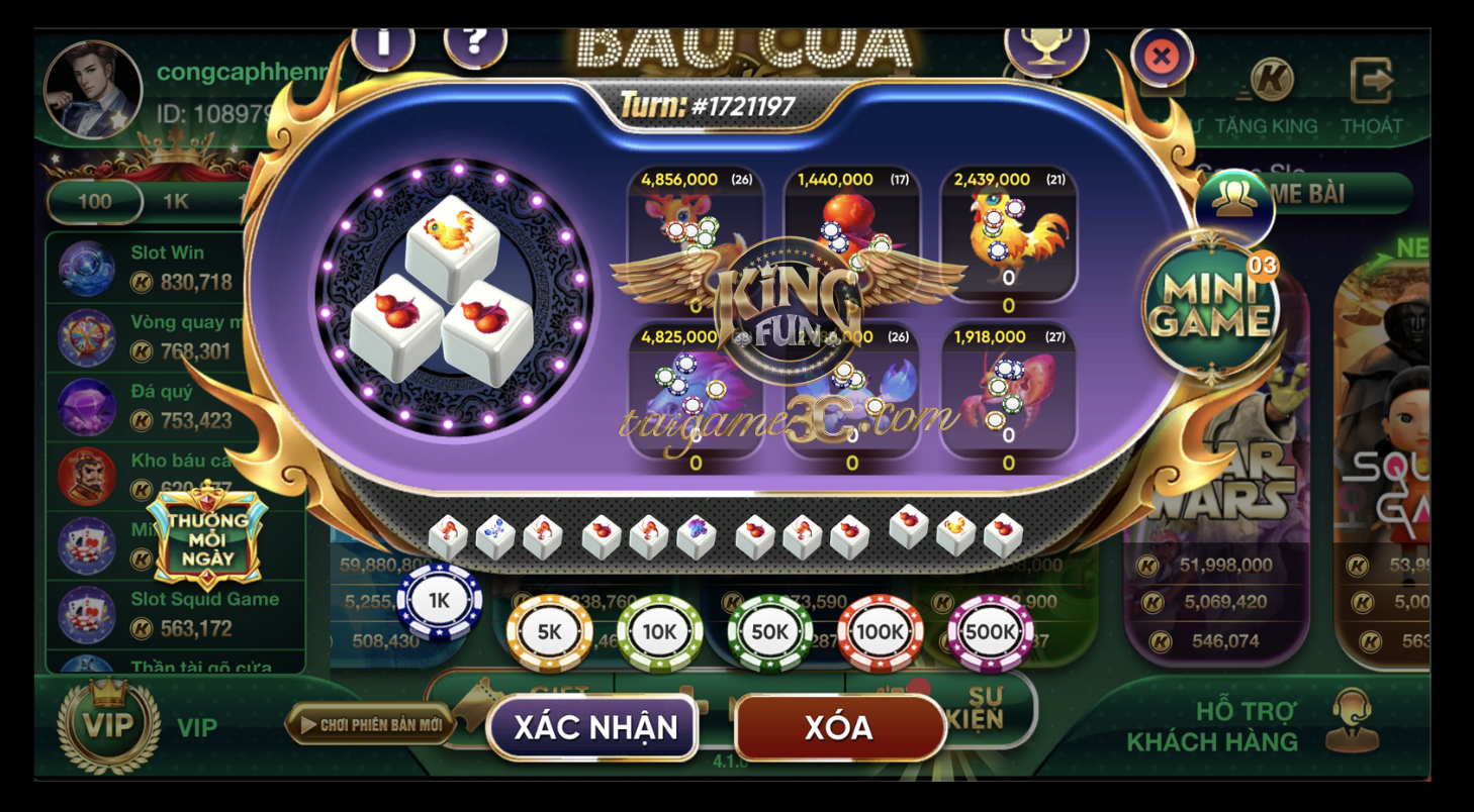 Game bầu cua tại KingClub